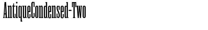 AntiqueCondensed-Two