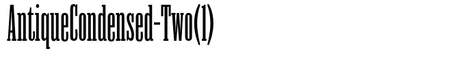 AntiqueCondensed-Two(1)