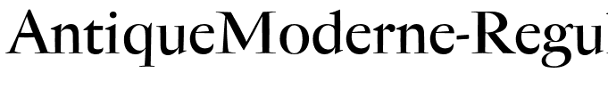 AntiqueModerne-Regular