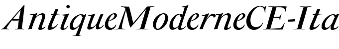 AntiqueModerneCE-Italic