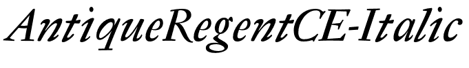 AntiqueRegentCE-Italic