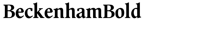 BeckenhamBold