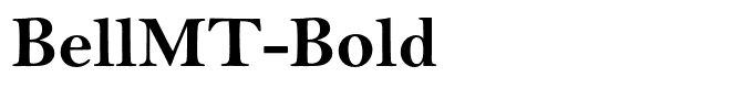 BellMT-Bold