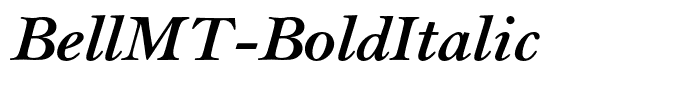 BellMT-BoldItalic