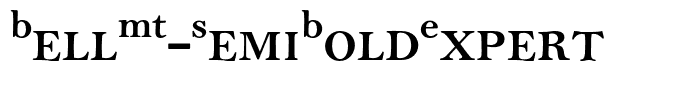 BellMT-SemiBoldExpert