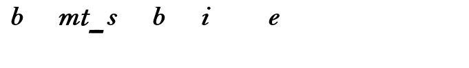 BellMT-SemiBoldItalicExpert