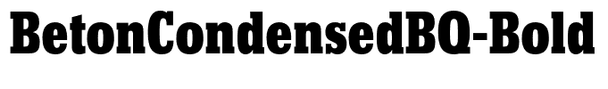 BetonCondensedBQ-Bold