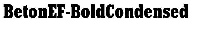 BetonEF-BoldCondensed