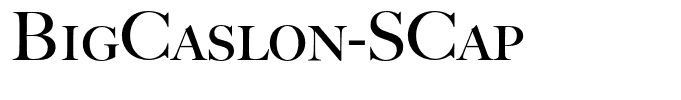 BigCaslon-SCap