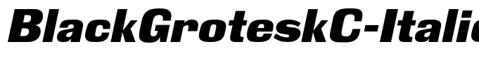 BlackGroteskC-Italic