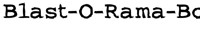 Blast-O-Rama-Bold