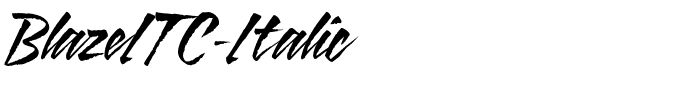 BlazeITC-Italic