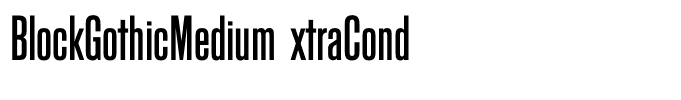 BlockGothicMediumExtraCond
