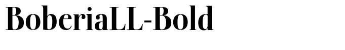 BoberiaLL-Bold