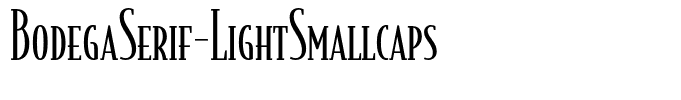 BodegaSerif-LightSmallcaps