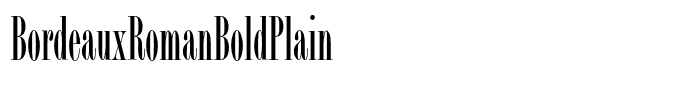 BordeauxRomanBoldPlain