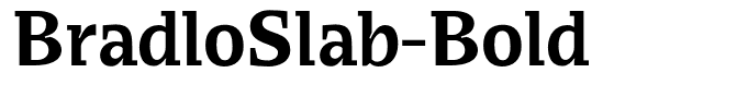 BradloSlab-Bold