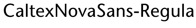 CaltexNovaSans-Regular