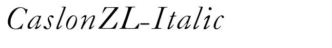 CaslonZL-Italic