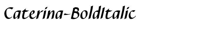 Caterina-BoldItalic