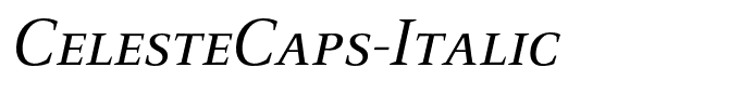 CelesteCaps-Italic