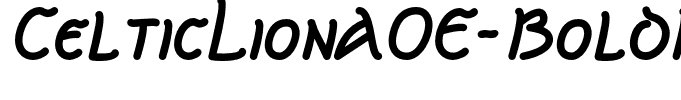 CelticLionAOE-BoldItalic