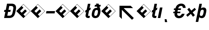 DIN-BoldItalicExp