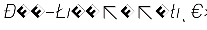 DIN-LightItalicExp