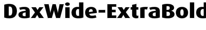 DaxWide-ExtraBold