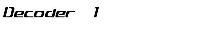 Decoder(1)