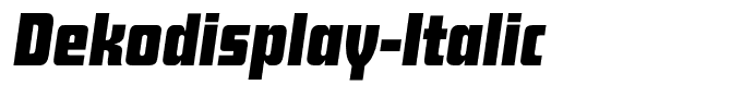 Dekodisplay-Italic