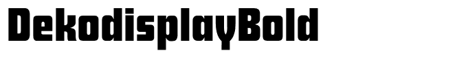 DekodisplayBold