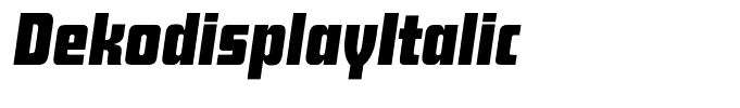 DekodisplayItalic