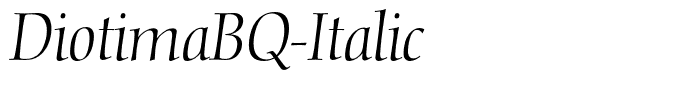 DiotimaBQ-Italic