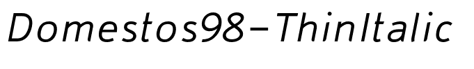 Domestos98-ThinItalic