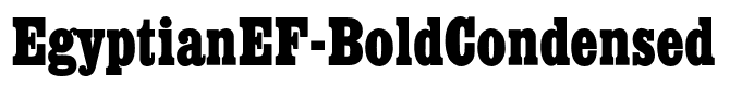 EgyptianEF-BoldCondensed