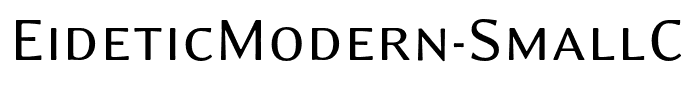 EideticModern-SmallCaps