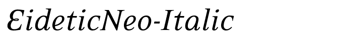EideticNeo-Italic