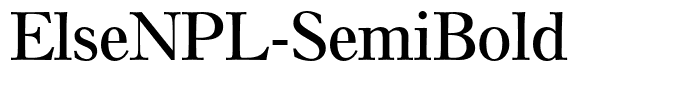 ElseNPL-SemiBold