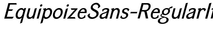 EquipoizeSans-RegularItalic