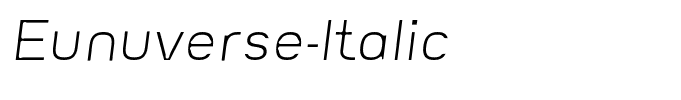 Eunuverse-Italic