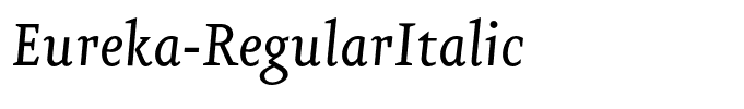 Eureka-RegularItalic