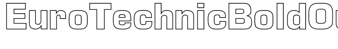EuroTechnicBoldOutline