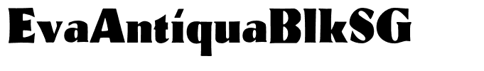 EvaAntiquaBlkSG