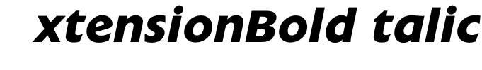 ExtensionBoldItalic
