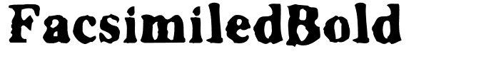 FacsimiledBold