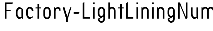 Factory-LightLiningNumbers