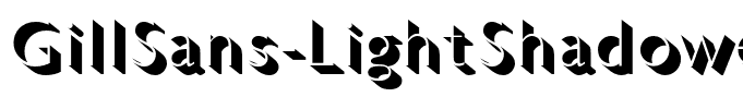 GillSans-LightShadowed