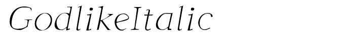 GodlikeItalic