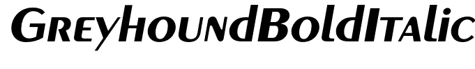 GreyhoundBoldItalic